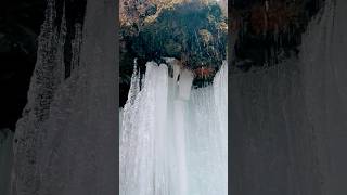 Beautiful frozen waterfall #shortvideo