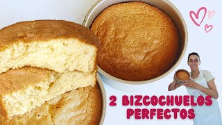 COMO HACER EL MEJOR BIZCOCHO, 2 RECETAS IGUALES PERO diferentes