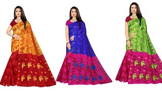 💐Beautiful cotton sarees collection💐party wear embroidery saree collection/sarees online shopping 1