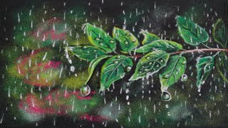 Rainy Days 🌧️ Rangoli | Water drops Rangoli | Special Rainy season Rangoli