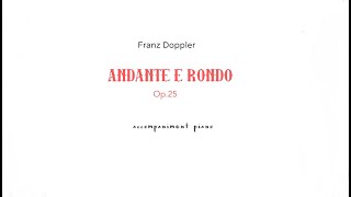 Doppler -ANDANTE & RONDO Op.25/ accompaniment for 2 Flutes