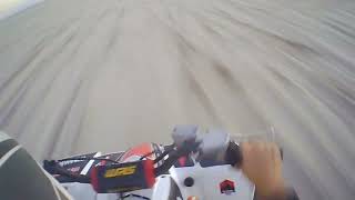 Yamaha yfz 450 en la arena punta médanos