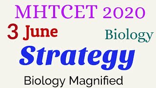 MHTCET 2020 biology strategy 3 June I practice MCQs or questions for MHTCET 2020 mock test biology