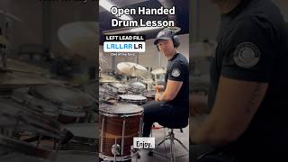 Left Hand Lead Fill Builder - LRLLRR LR #drumlesson #openhanded #fix