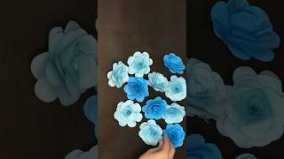 Easy paper flower making 🌺#papercraft #craft #diy #flowers #shorts