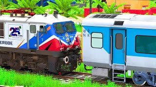 WAP7 SHUNTING LHB SHATABDI | BUMPY RAILROAD | RAILWORK | INDIAN TRAIN SIMULATOR 2024