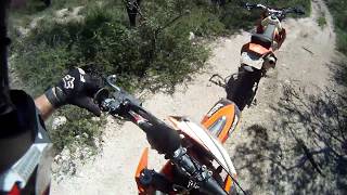 KTM 250XC Trail Riding