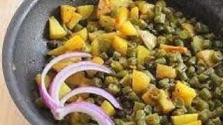 Potato beans recipe | Aloo faliyan recipe | Aloo ki sabzi | Beans potato | Easy | Damini's Kitchen