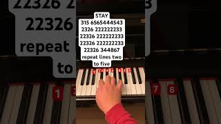 Stay // follow my ig: jessnotes123 #piano #pianotutorial #pianomusic #justinbieber #thekidlaroi