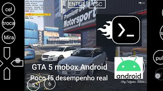 GTA 5 MOBOX POCO F5  DESEMPENHO REAL 🕹️🎮