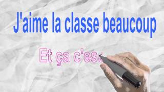 BONJOUR LA CLASSE DE FRANÇAIS