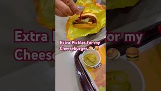 Extra Pickles for Cheeseburger @RONALDMCDONALDS #shorts #short #viral #viralvideo #viralshorts