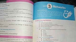 Class 9th Computer Science book Unit no 3 (Networks) || important questions|| 2024 exams ||