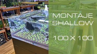 💎 Montaje Acuario Shallow 100 x 100 x 35 en PlexiGlass!! 💎 PURA TRANSPARENCIA 😮