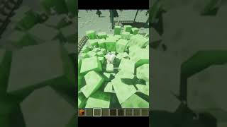 1,000 Slime VS 1 Iron Golem in Minecraft  🙂 #shorts