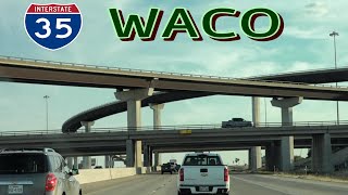 I-35 through Waco, Texas (NEW Fourth Lane 2022)