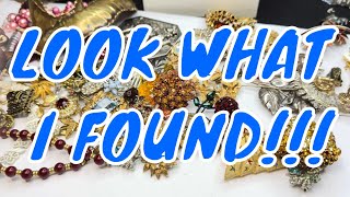 I Found RARE Vintage Jewelry Today!  Alice Caviness, Jomaz, Trifari, and Miriam Haskell!