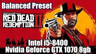 Red Dead Redemption 2 PC - INTEL I5-8400 GTX 1070 IN-GAME BENCHMARK 1080P