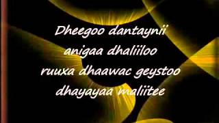 Birimo iyo kooshin-Dhab Ufiirso-(Lyrics)