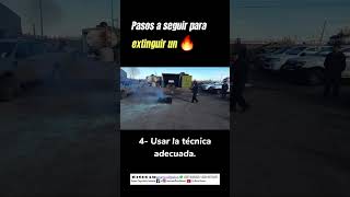 Pasos a seguir para extinguir un 🔥