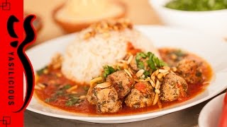 Hackbällchen in Tomatensauce - DAWOOD BASHA mit syrischer Reisbeilage - Über den Tellerrand kochen