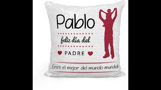 Regalo Cojín Personalizado día del Padre- Diy Compras