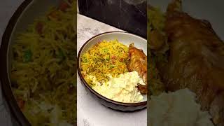 Special Fried Rice, turkey & creamy salad #foodlover #foodie #youtubeshorts #youtube #shorts #reels