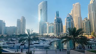 Marina Walk | Dubai Marina | Early Morning | Dubai Vlog | Life on Wheels | Motovlogger