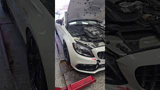 C63s in for the works! Check it out! #amg #c63s #biturbo