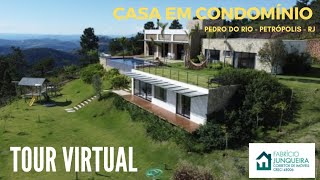 Casa com projeto moderno e linda vista das montanhas em condomínio | Tour virtual completo