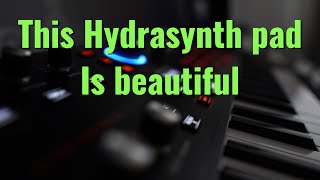 The Hydrasynth makes really beautiful pads