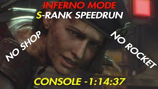 [Console] Resident Evil 3 Inferno Mode Speedrun in 1:14:37 IGT  - No Bonus/Shop Items