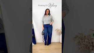 Wearing Vs styling Fall Outfit