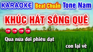 Khúc Hát Sông Quê Karaoke Beat Chuẩn Tone Nam - Hà My Karaoke