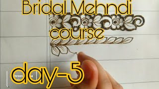 Bridal Mehndi course day-5 || cut work tutorial learn with @sehreenshennaclasses