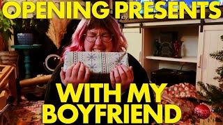 opening christmas presents with my boyfriend!