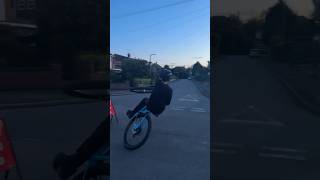 huge swerve🥶 #wheelie #summer #shortvideos #insane