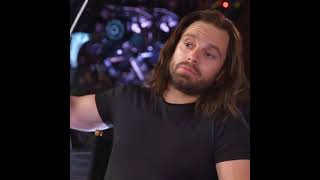 casually pulls out knife | Sebastian Stan