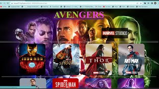 AVENGERS - BASIC WEBSITE