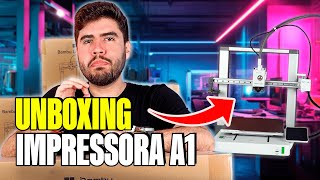 Unboxing e primeiras impressões - BambuLab A1 Combo - Impressora 3d colorida