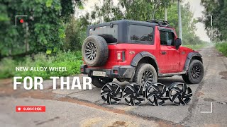 Downgrading Mahindra Thar with Hyundai Verna 16" diamond cut alloys