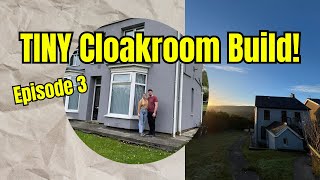 Building a TINY Space-Saving Cloakroom! Ep 3 DIY Plastering TUTORIAL, Digging out new plumbing