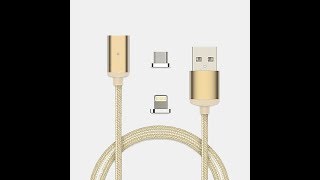 Nowość. Kabel do telefonu z magnetyczną końcówką. iPhone, Samsung, Sony, Xiaomi, LG, Android, iOS