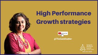 High Performance Growth Strategies for your #career