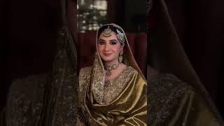 @sakshisindhi Pakistani Bollywood designer Golden lehenga garara indian walima Nikah Jora