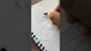 Jai BajrangBali Sketch (Part- 1)