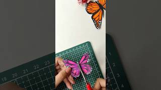 DIY Flying Butterfly 🦋 #shorts  #diy #craft