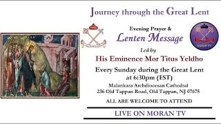 Evening Prayer & Lenten Message by Rev. Fr. Rajan Peter on March 20, 2022