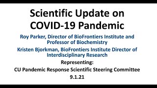 Scientific Update on COVID-19 Pandemic | Sept. 2, 2021