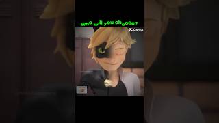 Adrien vs Chat Noir #miraculous #chatnoir #chatnoirxladybug #catnoir #adrien #adrienagreste #anime